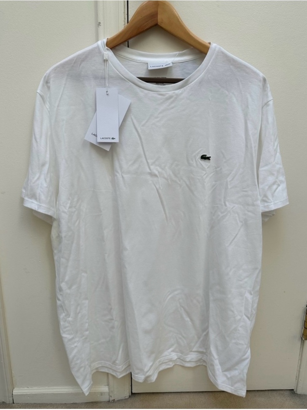 Lacoste White Short Sleeve Crewneck T-Shirt